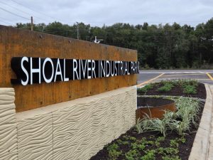 Shoal River Entrance Sign